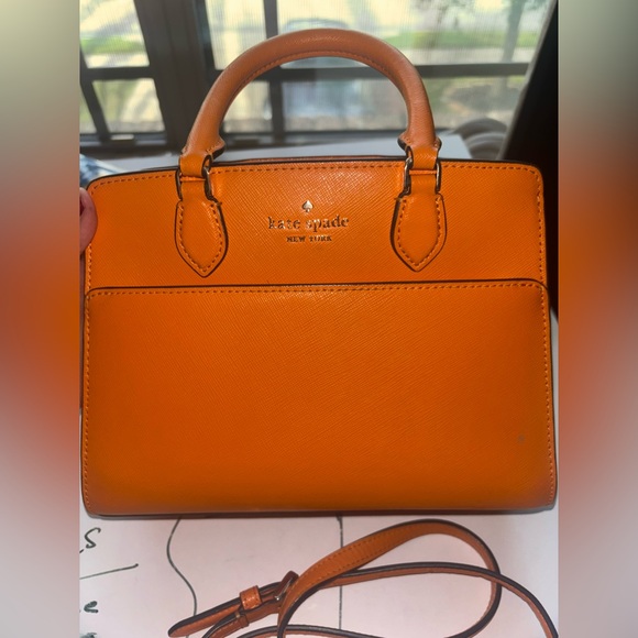 kate spade Handbags - Madison Small Satchel, Kate Spade Orange Handbag